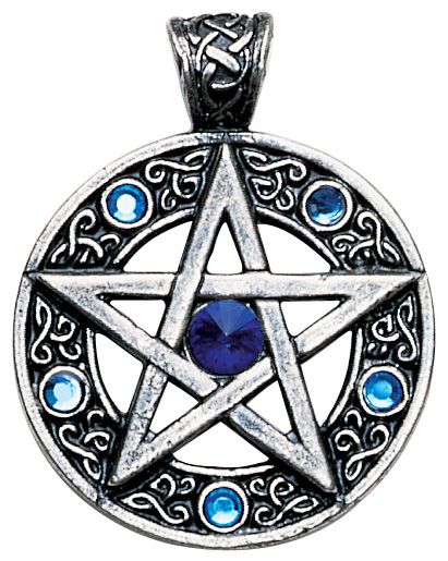 Blue Jewels Celtic Pentagram Success Pendant