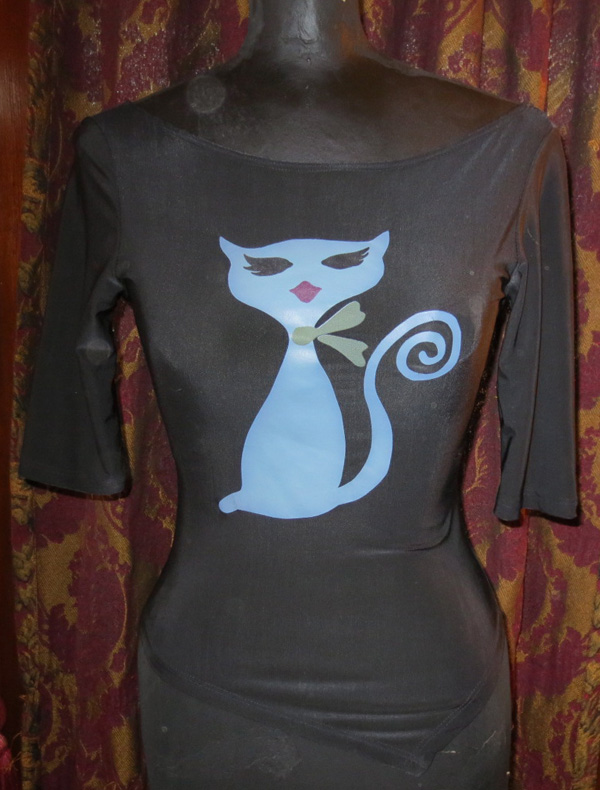 Vintage Pin Up Retro Rockabilly Cool Cat Diva Shirt S/M