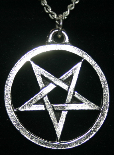 Devil's Goat Silver Inverted Pentagram Pendant