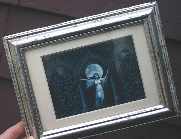 Monolith Graphics Ghost Girl Postcard in Frame
