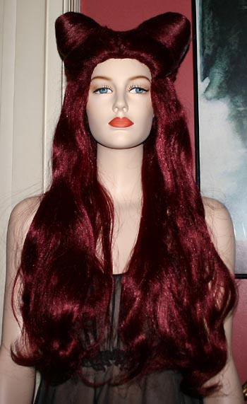 poison ivy costume makeup. Poison Ivy Long Auburn Red Wig