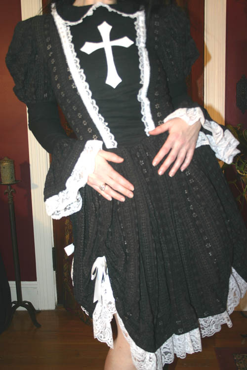 Gothic Lolita Naughty Nun Dress Costume Small
