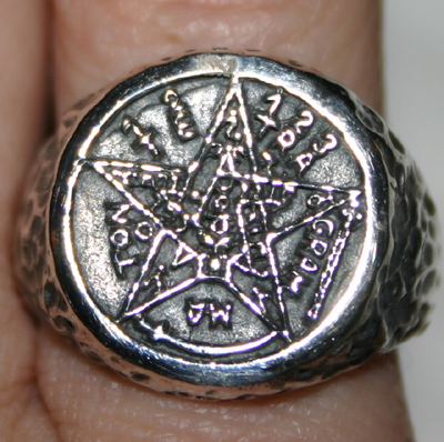 Silver Pentagram Ring