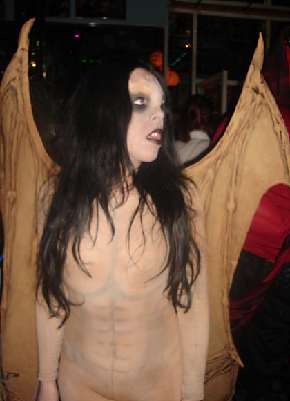 HUGE Fleshtone Vampire Demon Costume Wings